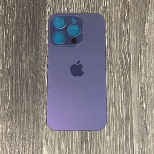 iPhone 14 Pro Back Glass Big Hole Replacment Part - Purple